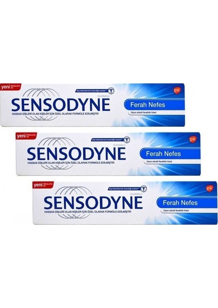 Ferah Nefes Diş Macunu 100 ml x 3 Adet