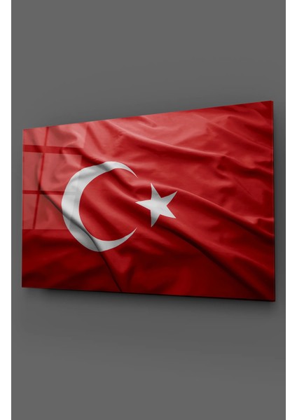 Taul Art Türk Bayrağı Cam Tablo