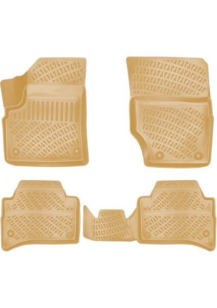 Ford Focus3 2011-2014 3D Havuzlu Bej Paspas Seti