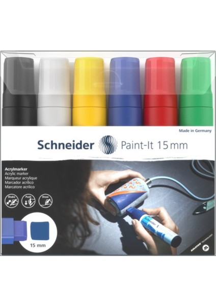 Paint-İt 330 Akrilik Marker 15 Mm 6 Lı Set 120396