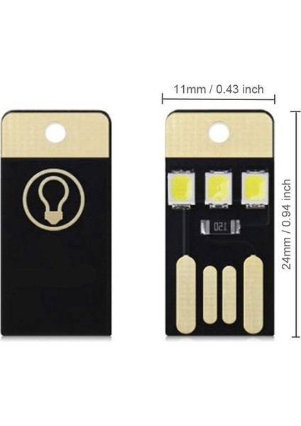 Roba USB LED Lamba Modülü Mini Çok Ince LED Işık Kamp Gece Lambası