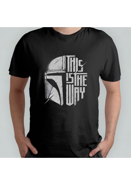 This Is The Way - Mandalorian %100 Pamuklu Bisiklet Yaka T-Shirt Model - 1