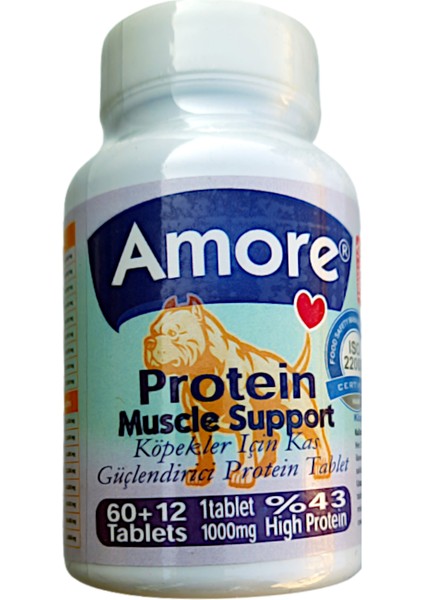 Kuzu Etli Pirinçli Yavru Köpek Konservesi 5li ve Kas Desteği 72 Adet Protein Vitamin Xl Tableti Muscle Support