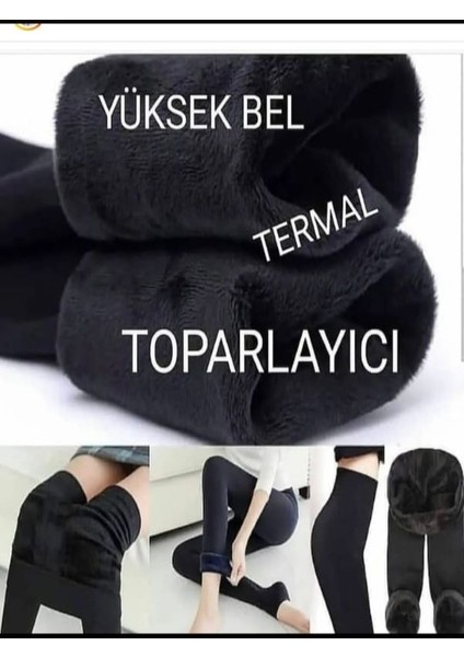 Kadın Kışlık Içi Polarlı Termal Peluş Tayt