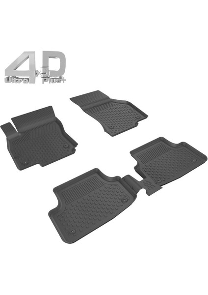 Sahler Audi A4 2016 ve Sonrası Siyah Renk 4.5d Araca Özel Paspas Seti 5 Parça