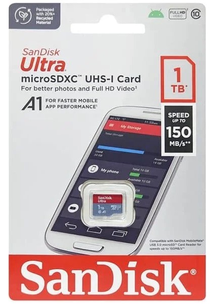 Ultra 1tb 150MB/S Microsdxc Uhs-I Hafıza Kartı SDSQUAC-1T00-GN6MN