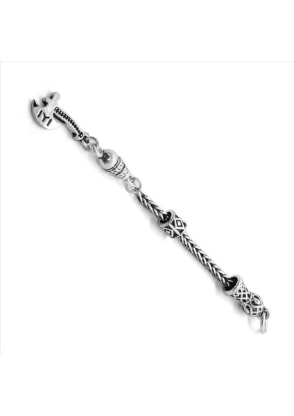 Balta Kalın Zincirli 925 Ayar Gümüş Püskül modelleri