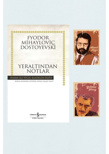 Yeraltından Notlar - Fyodor Mihayloviç Dostoyevski - Roman Seti +Yılmaz Güney Ahmet Kaya Not Defterli