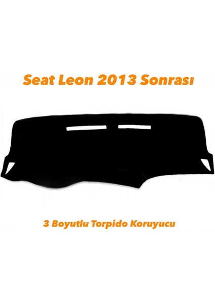 Seat Leon 2013 Sonrası 3 Boyutlu Halı Torpido Koruyucu