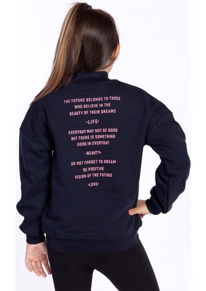 Toontoy Kız Çocuk Içi Pamuklu Sweatshirt