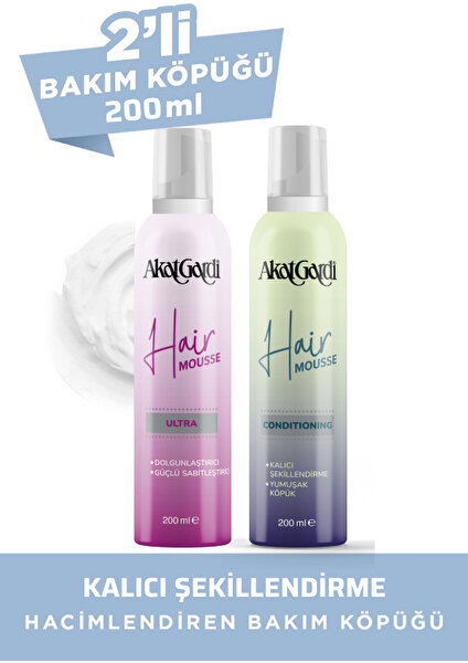 Akat Gardi Ultra & Condıtıonıng Saç Köpüğü Unisex 200 ml Set