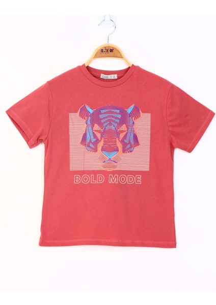 Toontoy Erkek Çocuk Kabartma Baskılı Tişört