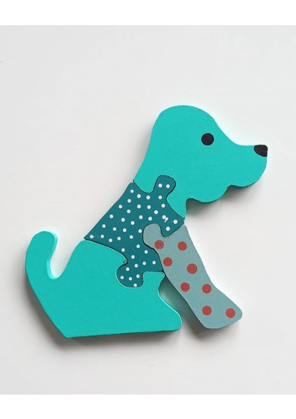 Benekli Köpek Ahşap Puzzle Yapboz