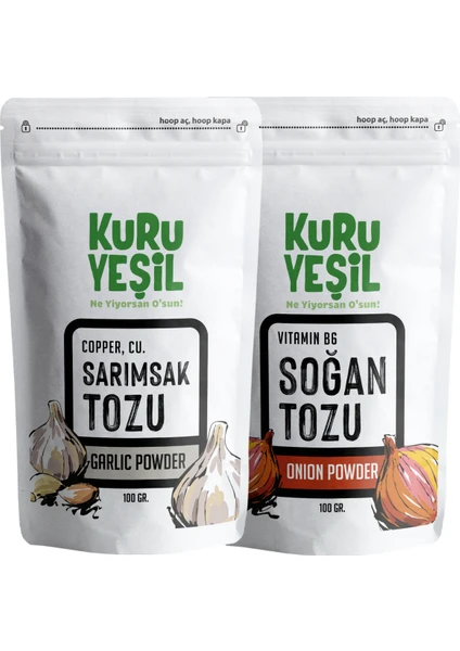 Sarımsak Tozu, Soğan Tozu, Garlic Powder, Onion Powder ,Vegetable Powder , Paket,200 gr