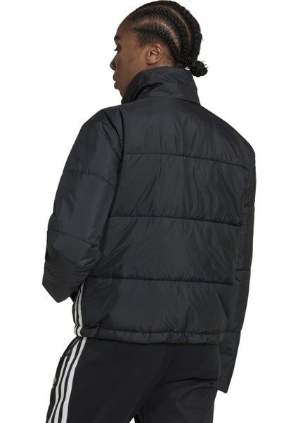 AHM2613 Adidas Short Puffer Kadın Ceket Siyah modelleri