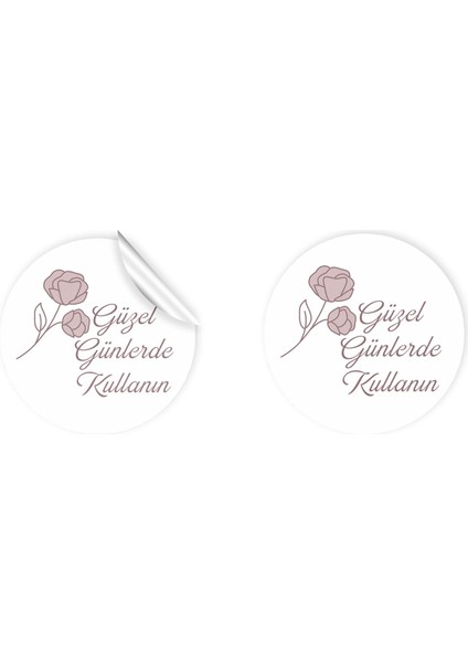 Anka Design Kuşe Sticker (4X4CM) 36 Adet - Güzel Günlerde Kullanın -