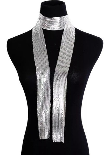 Eşarp Model Zırh Metal Kolye Silver modelleri