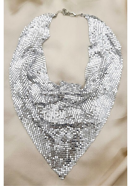 Şal Model Zırh Metal Tasarım Kolye Silver fiyatları