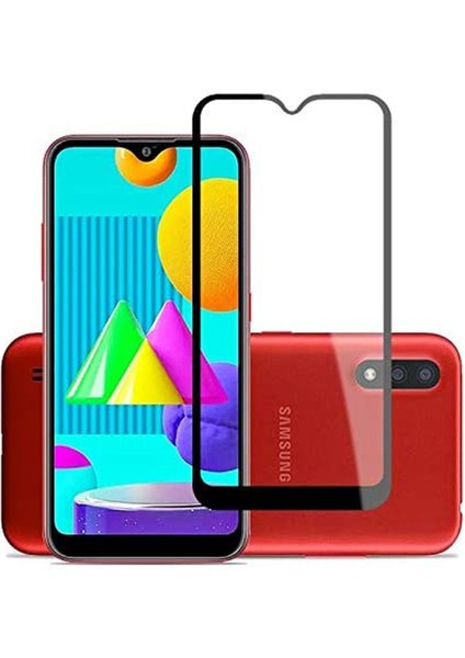 Samsung M01 Ekran Koruyucu 9d Tam Kaplama Cam Siyah
