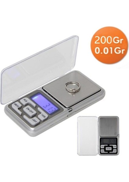 Dijital Hassas Elektronik Kuyumcu Cep Terazisi Tartı 200 gr/0,01 gr