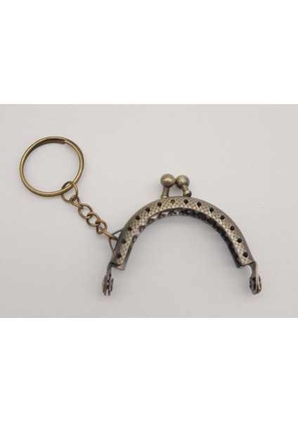 5 cm Anahtarlıklı Cüzdan Klipsi Antik Metal