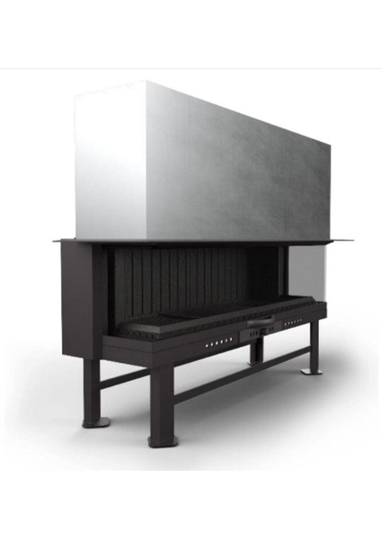 Asansörlü Çelik Şömine Haznesi Üç Açık 130 Luk fiyatları