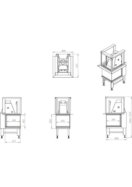 Asansörlü Epi Çelik Şömine Haznesi 80 Lik Yerli modelleri