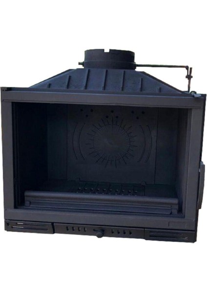 Döküm Şömine Haznesi Tek Camlı 70 Lik