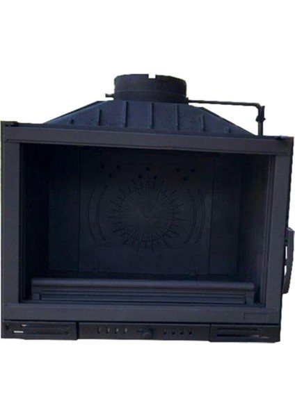 Döküm Şömine Haznesi Tek Camlı 70 Lik modelleri