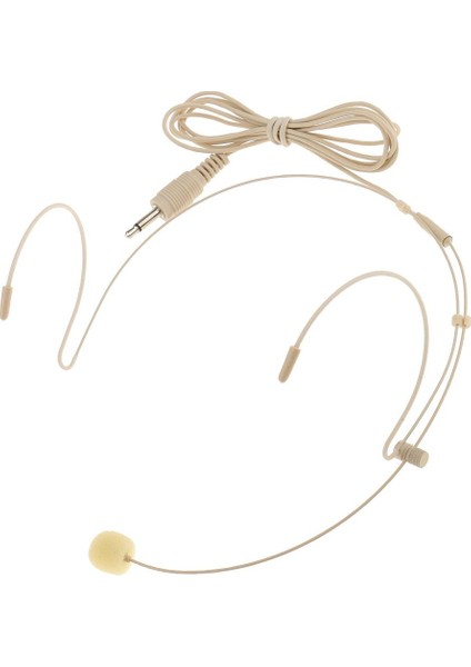 Bej Earhook Mono Headworn Kulaklık Kafaya Monte Mikrofon 3.5 mm (Yurt Dışından)