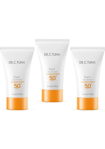 Dr.c.tuna Sun Scıence Yüz Kremi 50+ Spf 50 ml 3 Adet