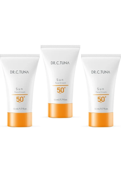 Dr.c.tuna Sun Scıence Yüz Kremi 50+ Spf 50 ml 3 Adet