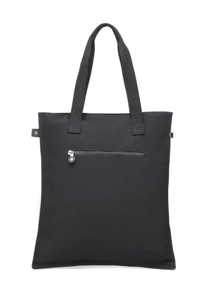 Büyük Boy Krinkıl Kumaş Omuz Çantası BC 3076 - Siyah fiyatları