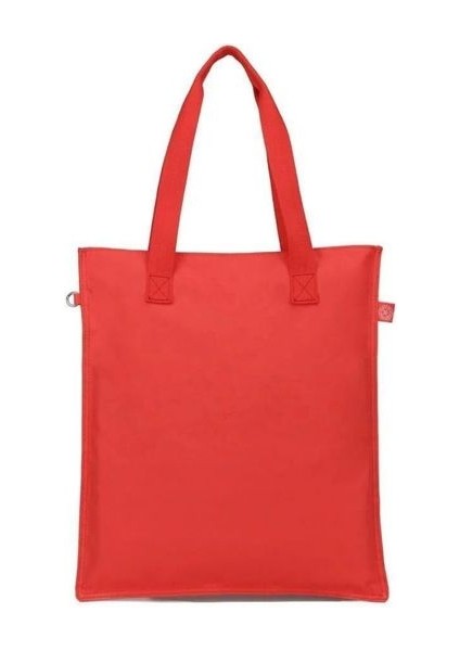 Büyük Boy Krinkıl Kumaş Omuz Çantası BC 3076 - Nar