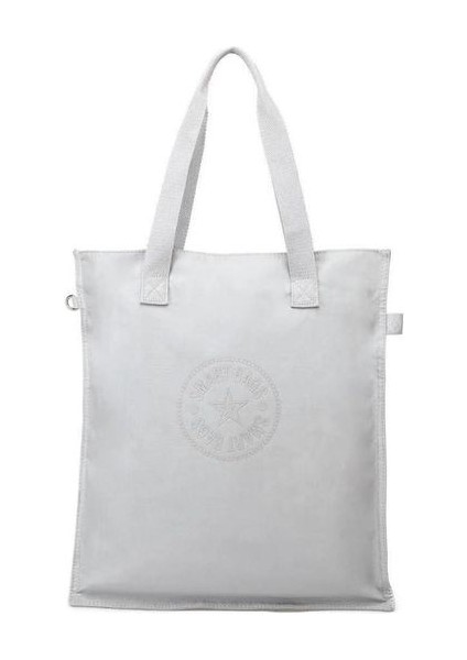 Büyük Boy Krinkıl Kumaş Omuz Çantası BC 3076 - Açık Gri