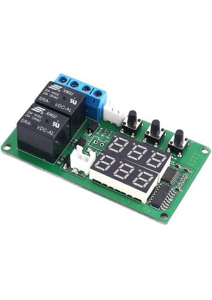 5V 2 Kanal Röle Çıkışlı Dijital Termostat - Kırmızı/yeşil