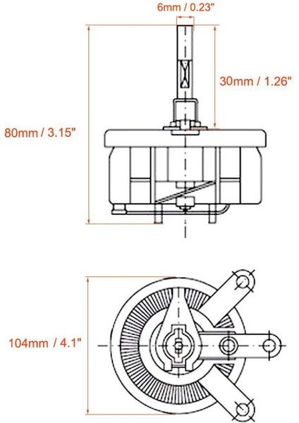 100R 200W Bc1 Reosta Direnç - Potansiyometre