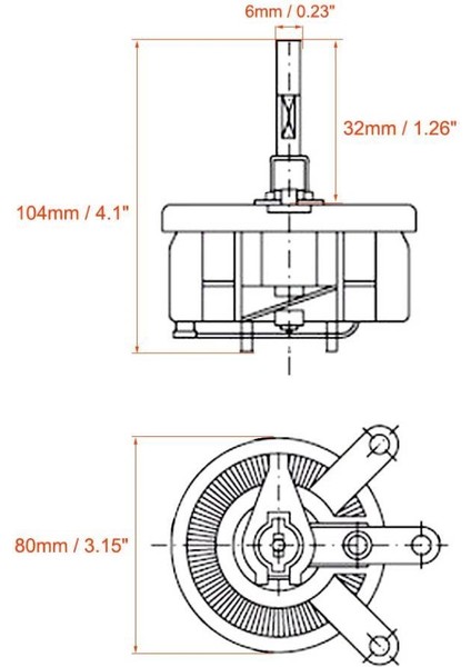 5r 200W Bc1 Reosta Direnç - Potansiyometre