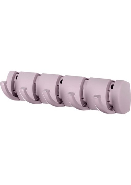 Buffer® Pratik Kolay Vida Gerektirmeyen Çok Amaçlı Mutfak Banyo Askısı 5 Kancalı Iz Bırakmadan Sökülebilen Dekoratif Organizer
