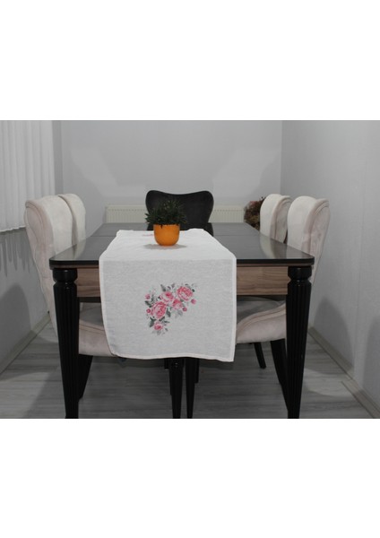 Krem Roses Basıkılı Runner fiyatları