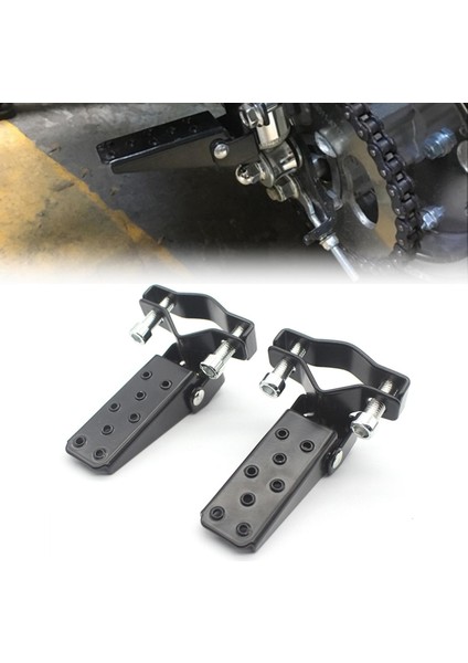 Motosiklet Metal Ayak Çöpleri Pedallar Bisiklet Parçaları Için 25MM-30MM Siyah (Yurt Dışından) modelleri