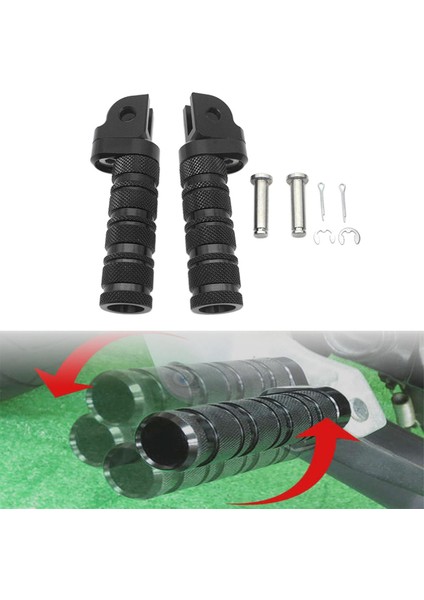 TDM900 XJR1200 XJR1300 Siyah Için Cnc Reardset Ayak Çarşamba Footpeg Pedalları (Yurt Dışından) fırsatları