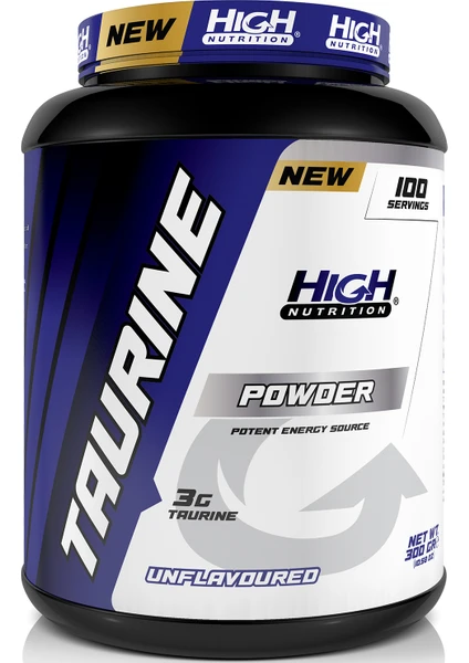 Nutrition  Pure Taurine Powder 300 Gr 100 Servis 3000 Mg