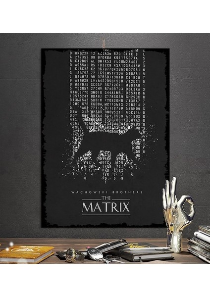 The Matrixefsane Film Tasarım 50X70CM Hediyelik Dekoratif 8mm Ahşap Tablo