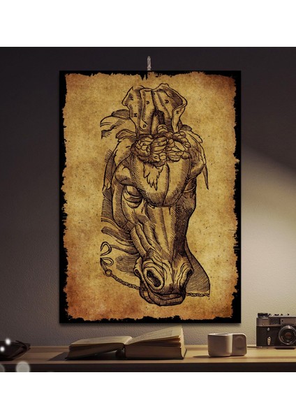 insan Anatomisi Tasarım 50X70CM Dekoratif Hediyelik 8mm Ahşap Tablo