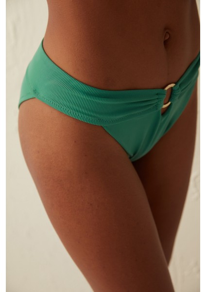 Açık Yeşil Meadow Aksesuar Detaylı Bikini Altı