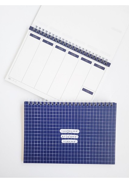 Haftalık Planlayıcı Defter - Vazgeçme Erteleme Üşenme