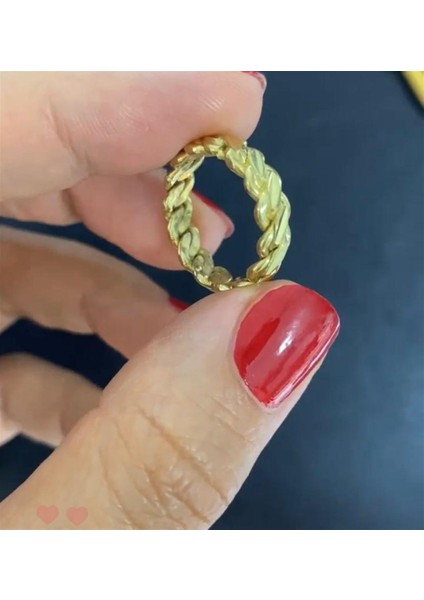 Kadın Gümüş Burma Yüzük 2458