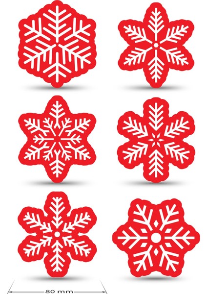 Kartaneleri Desenli Kırmızı Keçe Bardak Altlığı 6'lı Takım fiyatları