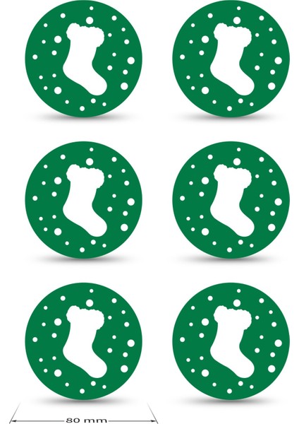 Yılbaşı Temali -4 Desenli Yeşil Keçe Bardak Altlığı 6'lı Takım fiyatları